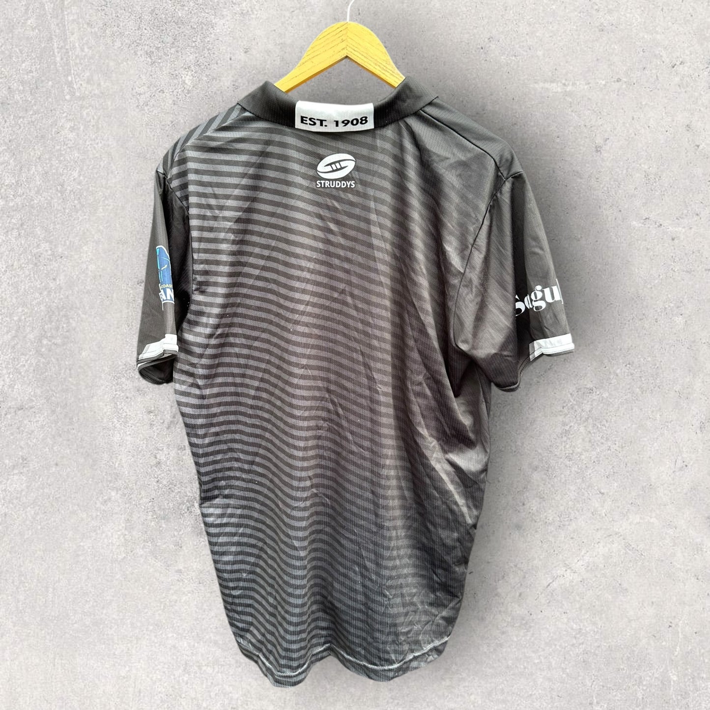 TWEED SEAGULLS PLAYER ISSUED MEDIA POLO SHIRT TO SAM MCINTYRE