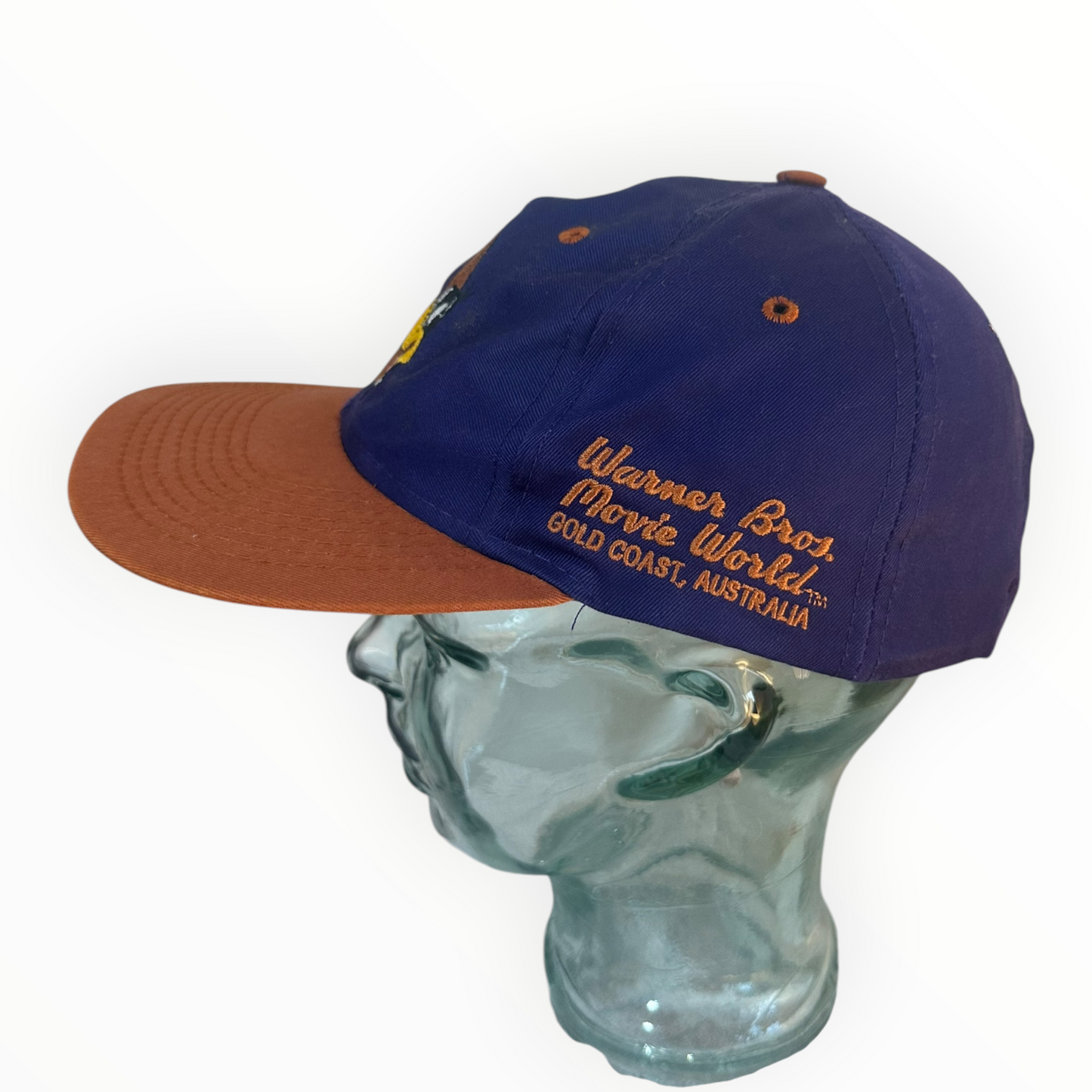 Daffy Duck Warner Bros Movie World Vintage Two Tone Snap Back Hat