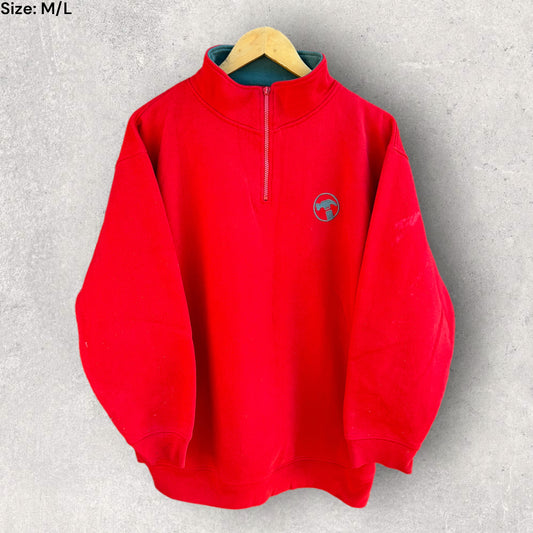 BUNNINGS WAREHOUSE HALF ZIP PULLOVER JUMPER