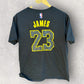 LEBRON JAMES LA LAKERS NIKE BLACK GREY SHIRT