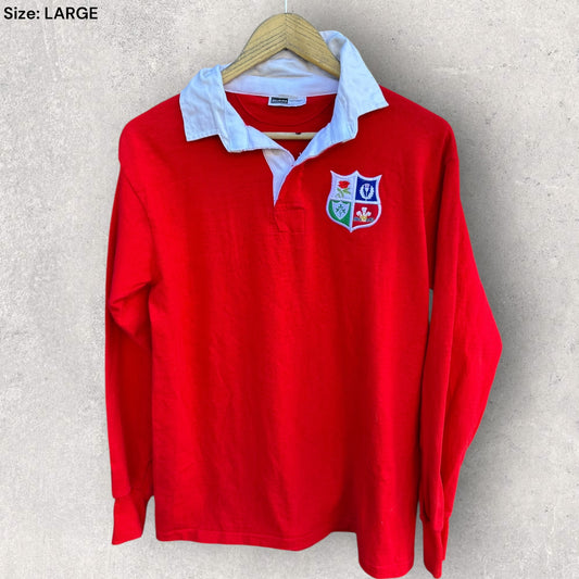 BRITISH & IRISH LIONS BUKTA VINTAGE 1960s COTTON LONG SLEEVE UNION JERSEY