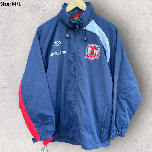 SYDNEY ROOSTERS ISC SAMSUNG VINTAGE WINDBREAKER HOODED JACKET