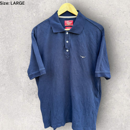 RM WILLIAMS VINTAGE SHORT SLEEVE POLO SHIRT