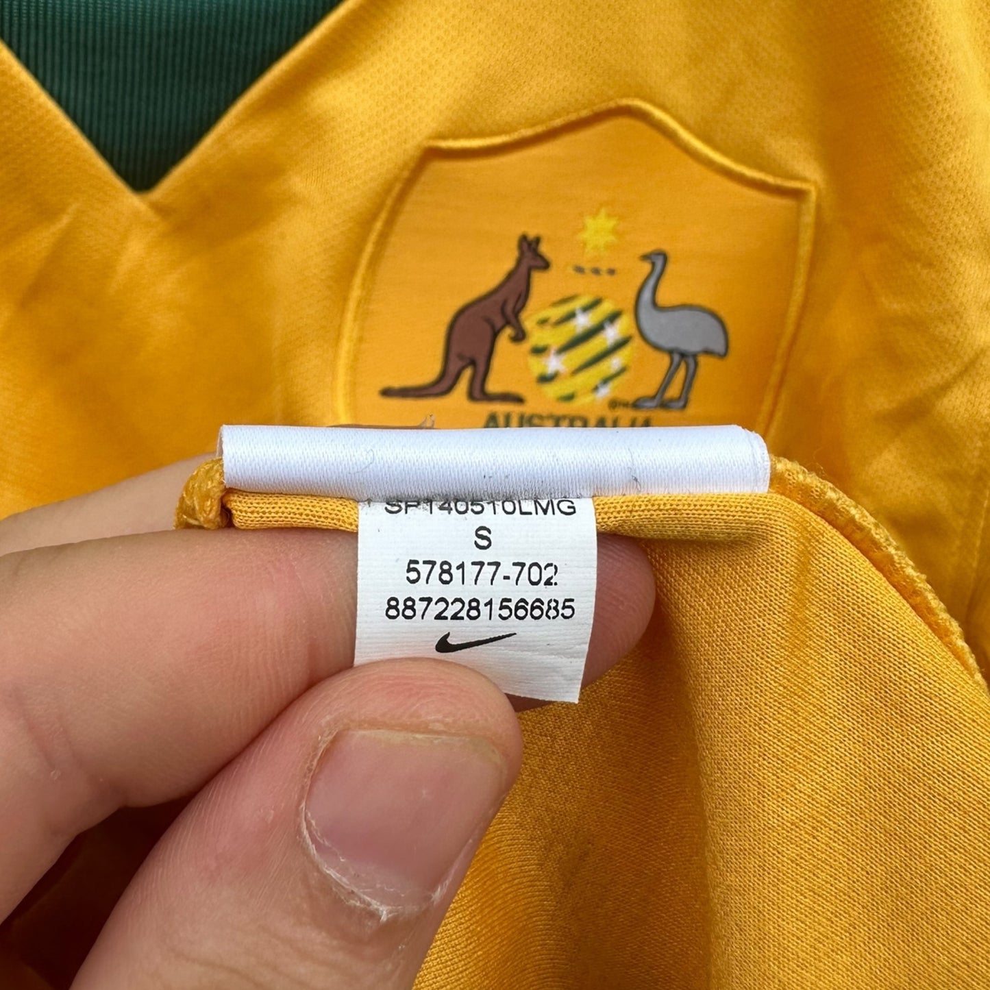 AUSTRALIAN SOCCEROOS 2014 NIKE HOME JERSEY