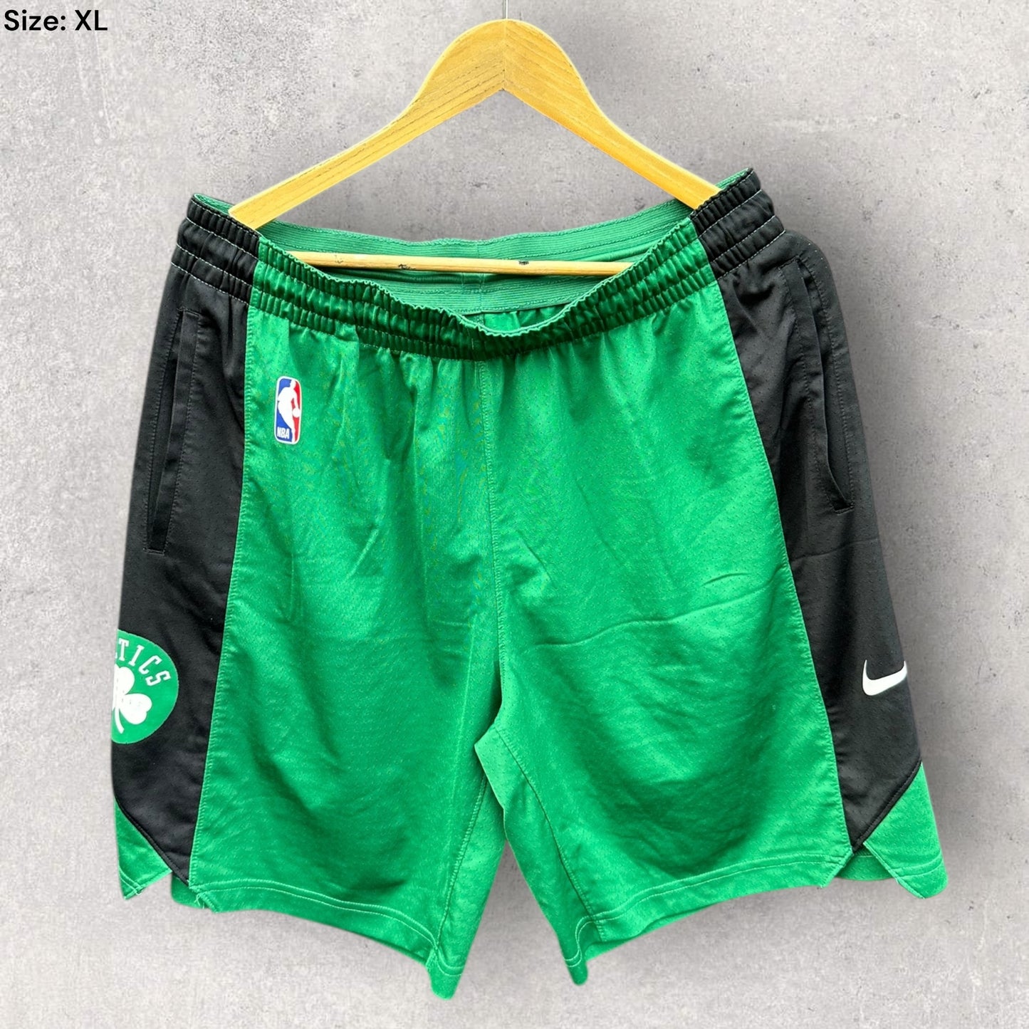 BOSTON CELTICS NBA NIKE GREEN BASKETBALL SHORTS