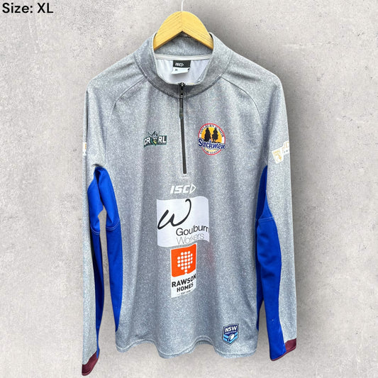 GOULBURN STOCKMEN RUGBY LEAGUE HALF ZIP TRAINING SHIRT