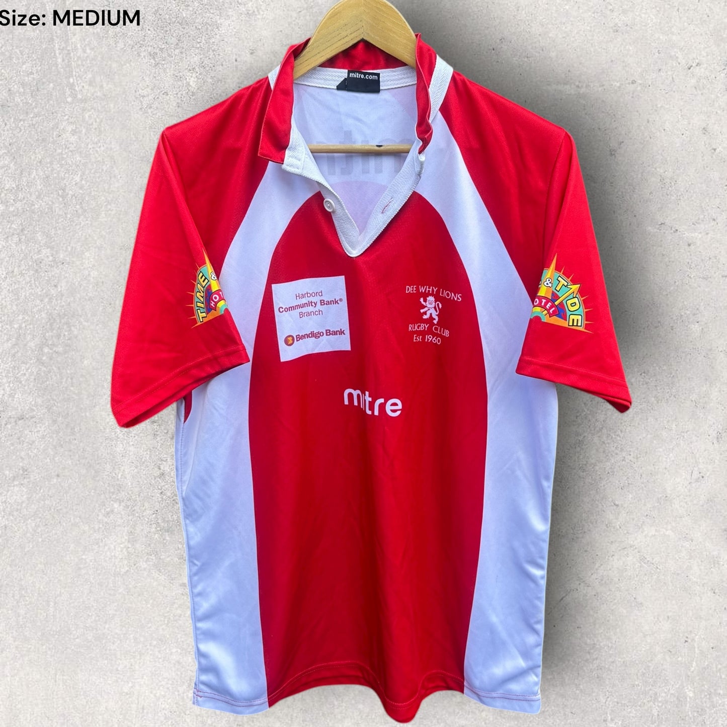 DEE WHY LIONS MATCH WORN RUGBY UNION JERSEY