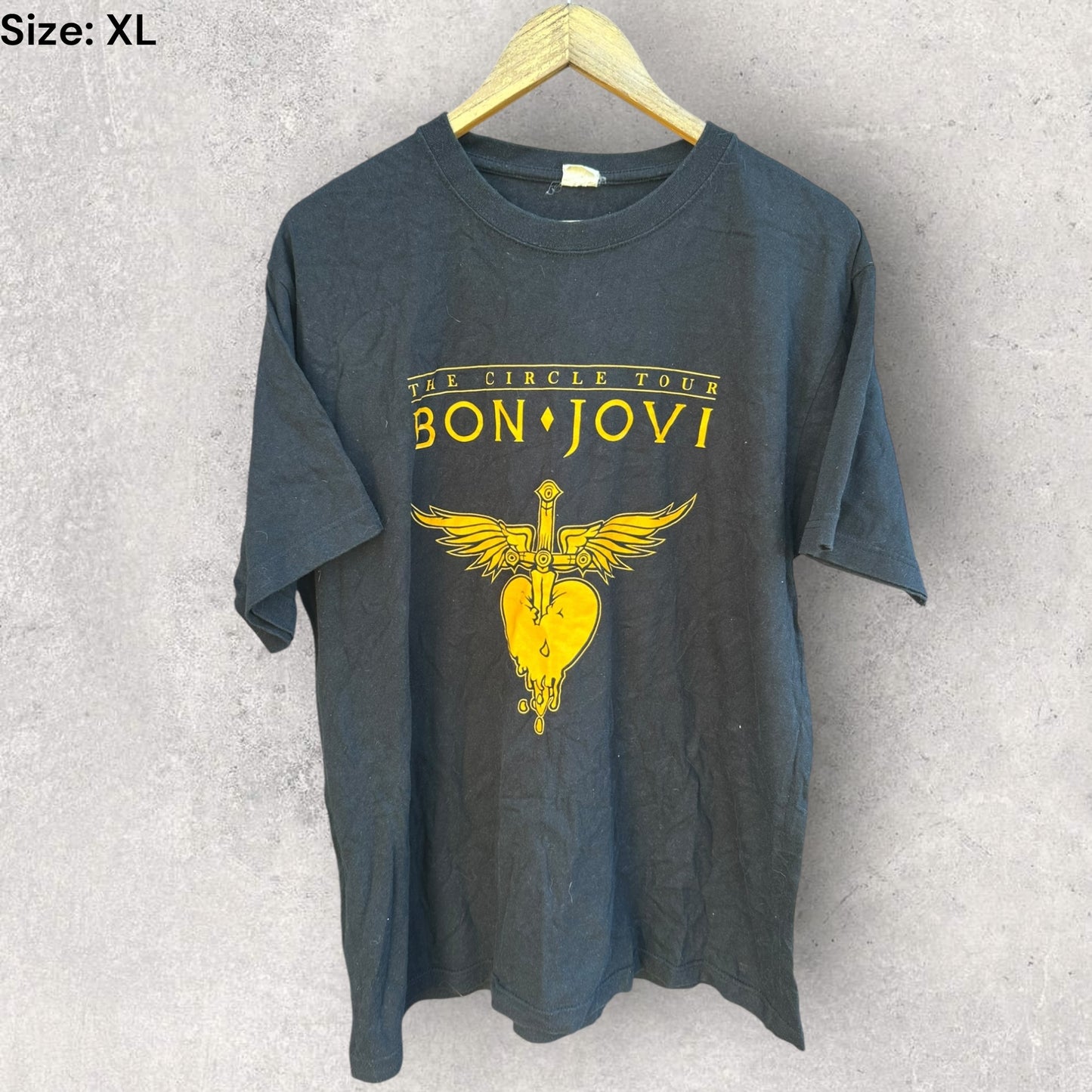 BON JOVI CIRCLE TOUR BLACK T-SHIRT