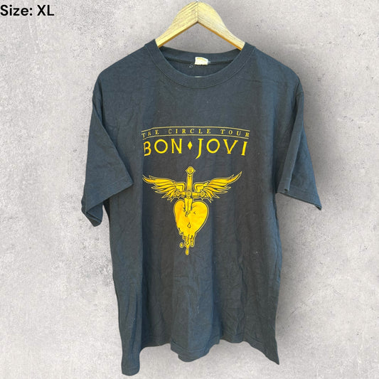 BON JOVI CIRCLE TOUR BLACK T-SHIRT