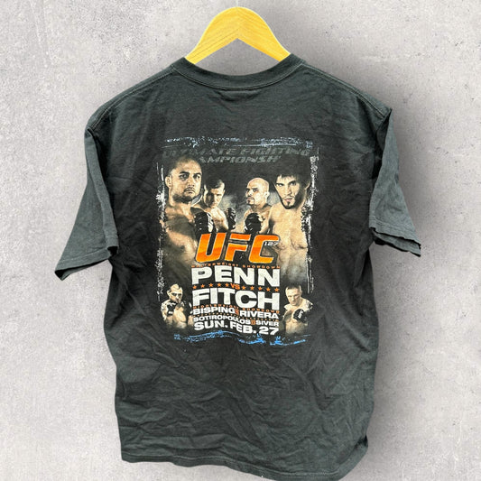 UFC 127 PENN VS FITCH BLACK T SHIRT