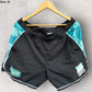 BRISBANE HEAT MAJESTIC BLACK TRAINING SHORTS WITH POCKETS