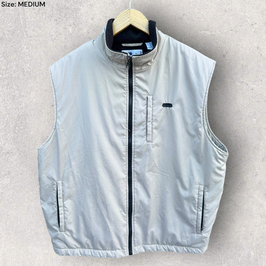 FILA BIEGE VINTAGE SLEEVELESS VEST JACKET