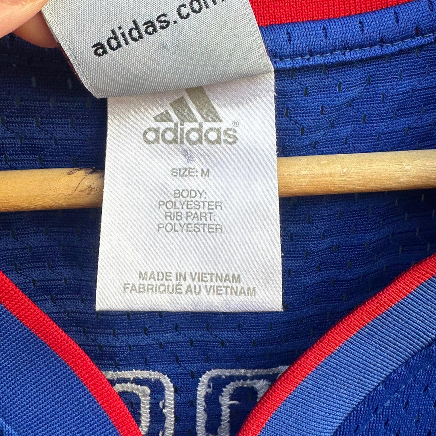 ALLEN IVERSON DETROIT PISTONS ADIDAS NBA JERSEY