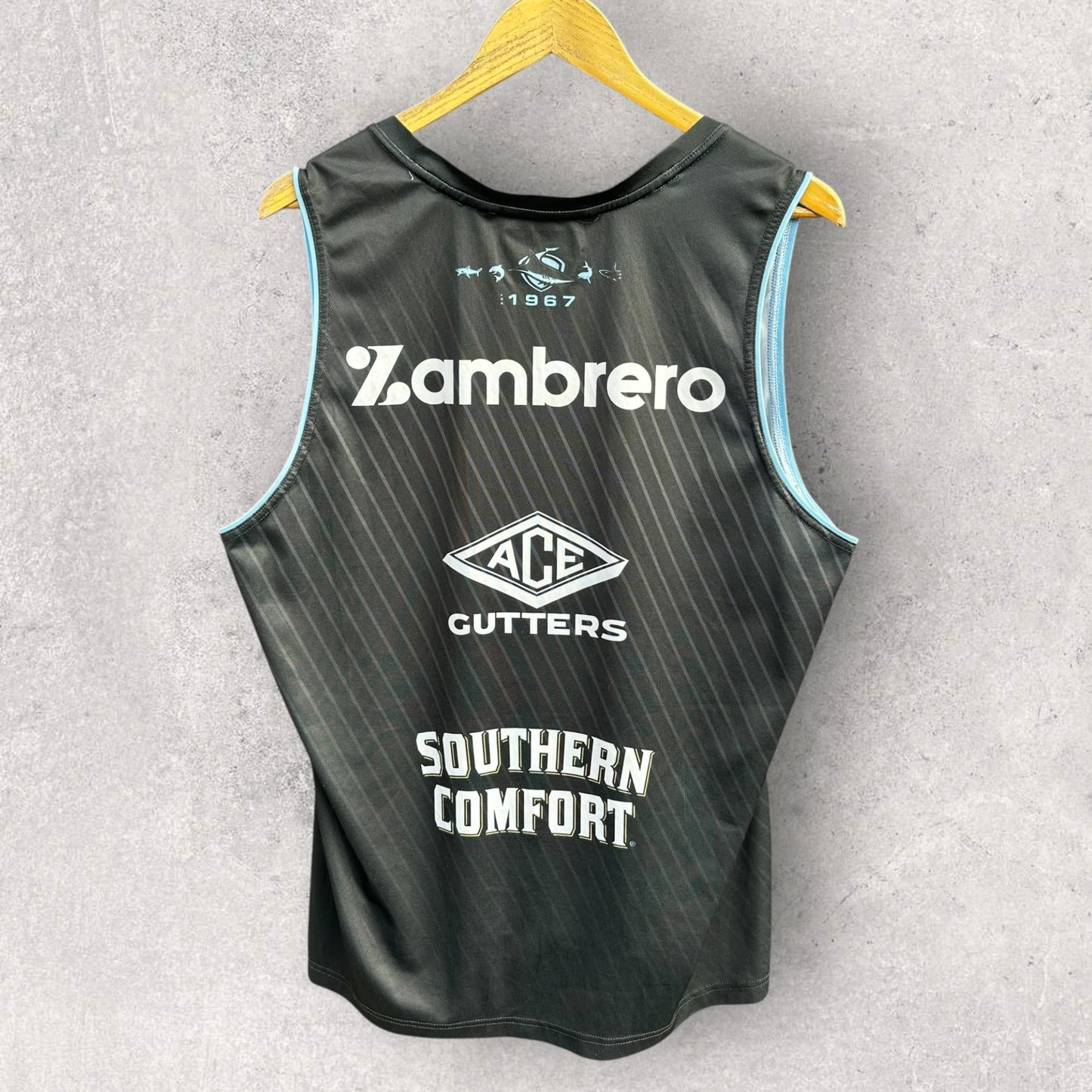 Cronulla Sharks Dynasty Player Issued Black Training Singlet
