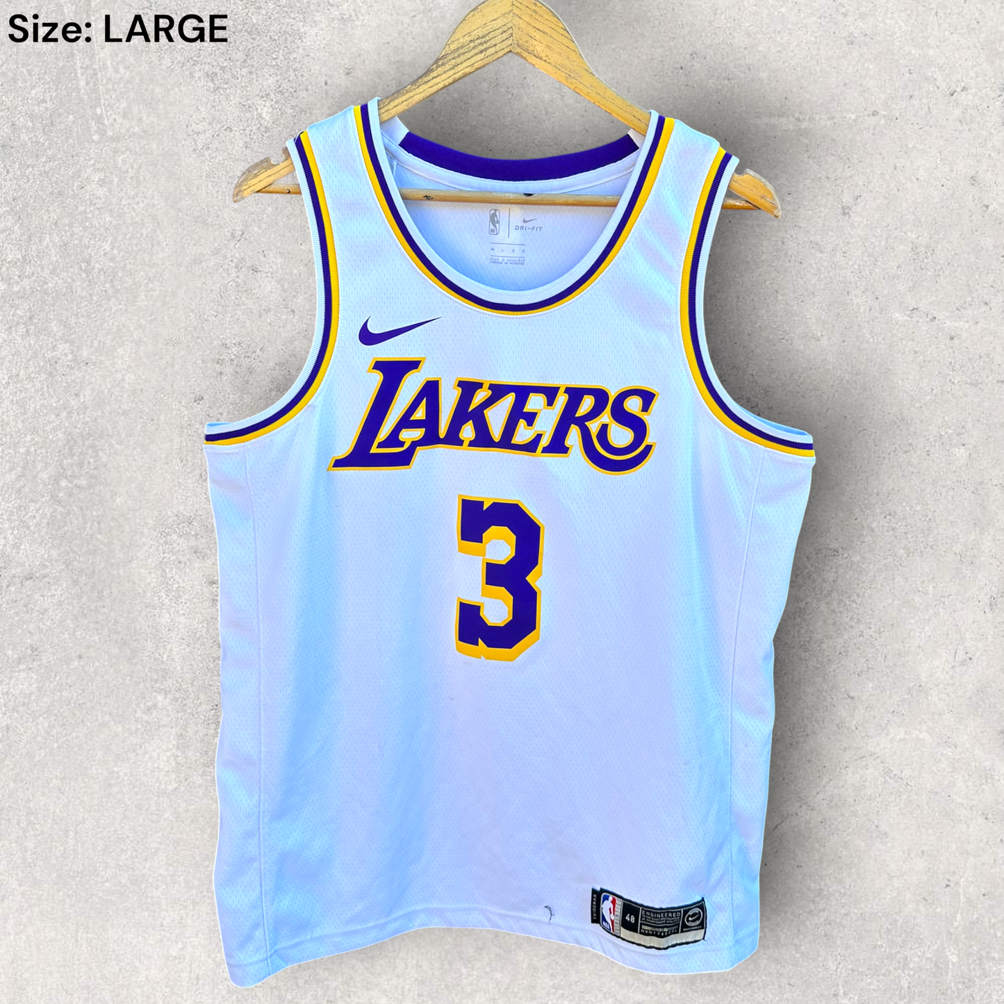 Anthony Davis LA Lakers Nike Swingman NBA White Jersey