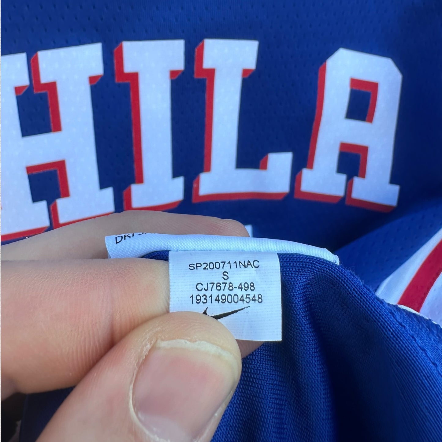 Joel Embiid Philadelphia 76ers Nike Swingman NBA Basketball Jersey