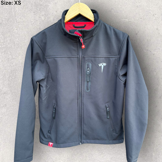 TESLA SHELL FULL ZIPPED GREY JACKET