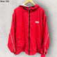 TOMMY HILFIGER JEANS RED VINTAGE FULL ZIP VINTAGE HOODED JACKET