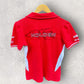 HOLDEN MOTORSPORT WOMENS RED POLO SHIRT