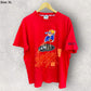 SCHOOL OF HARD KNOCKS VINTAGE HIP HOP RED SHIRT
