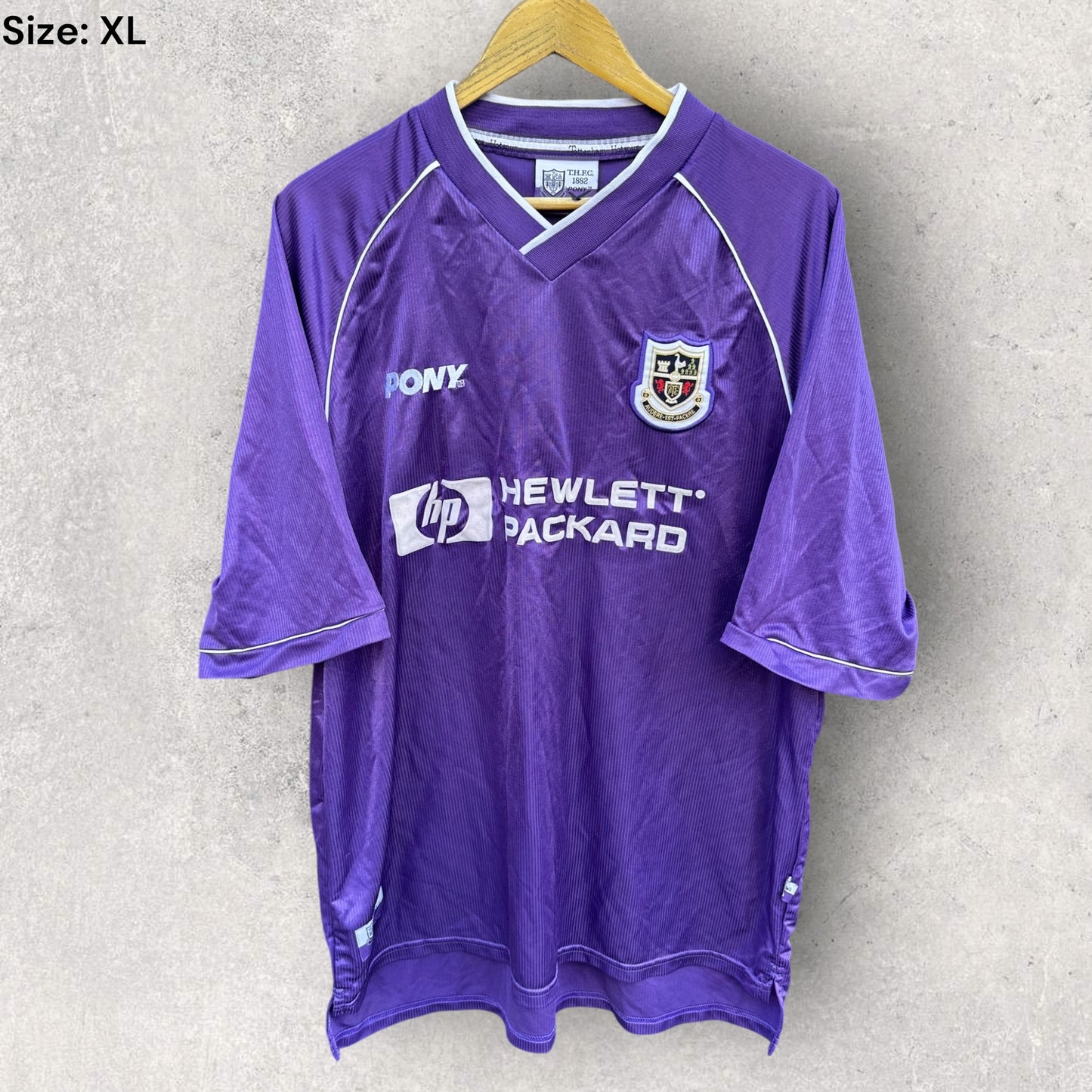 TOTTENHAM HOTSPUR 1998-1999 AWAY PONY PURPLE VINTAGE FOOTBALL JERSEY