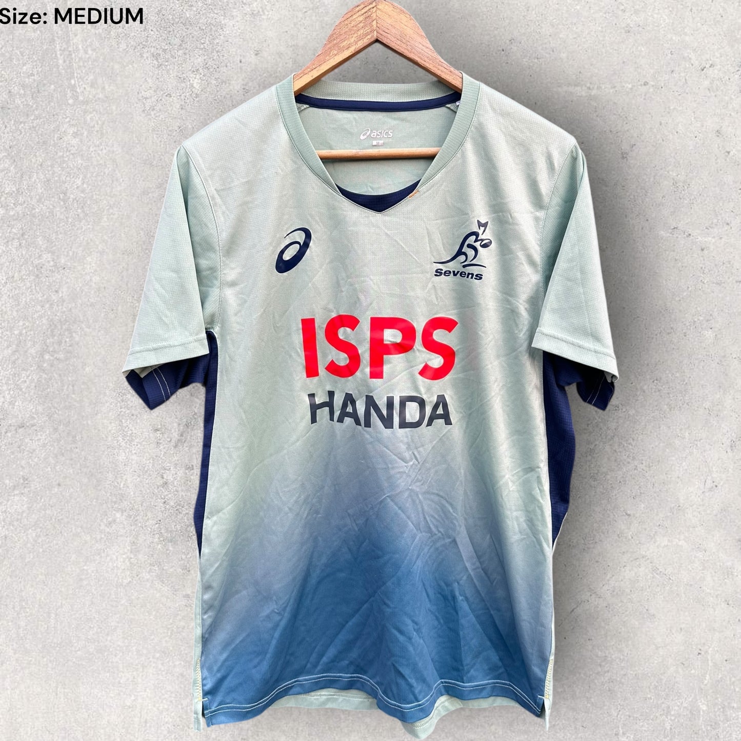 Australia Sevens 7s Asics Rugby Union Player Training Shirt
