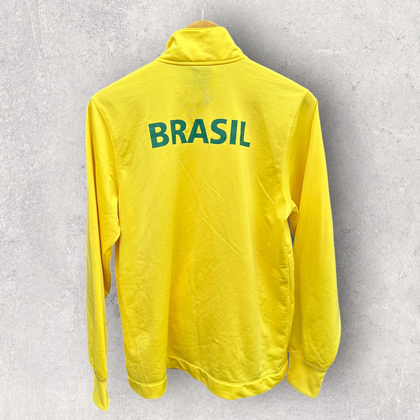 BRAZIL X PELE FULL ZIP YELLOW FOOTBALL JACKET