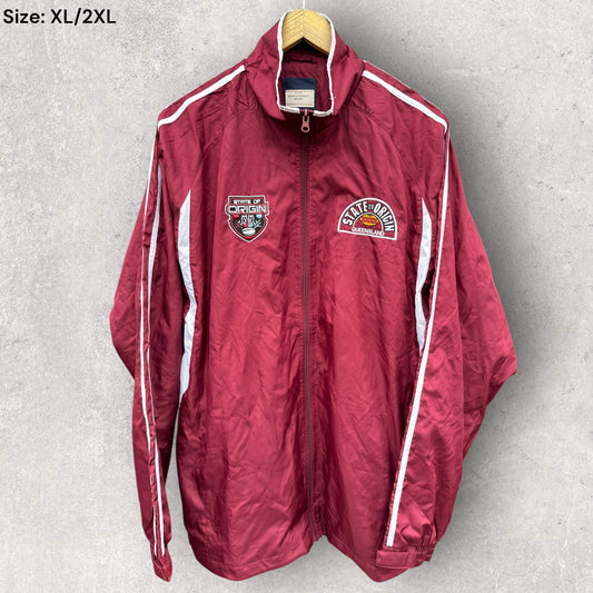QUEENSLAND MAROONS VINTAGE PROMO STATE OF ORIGIN WINDBREAKER JACKET