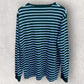 RALPH LAUREN GREEN & WHITE STRIPPED LONG SLEEVE SHIRT