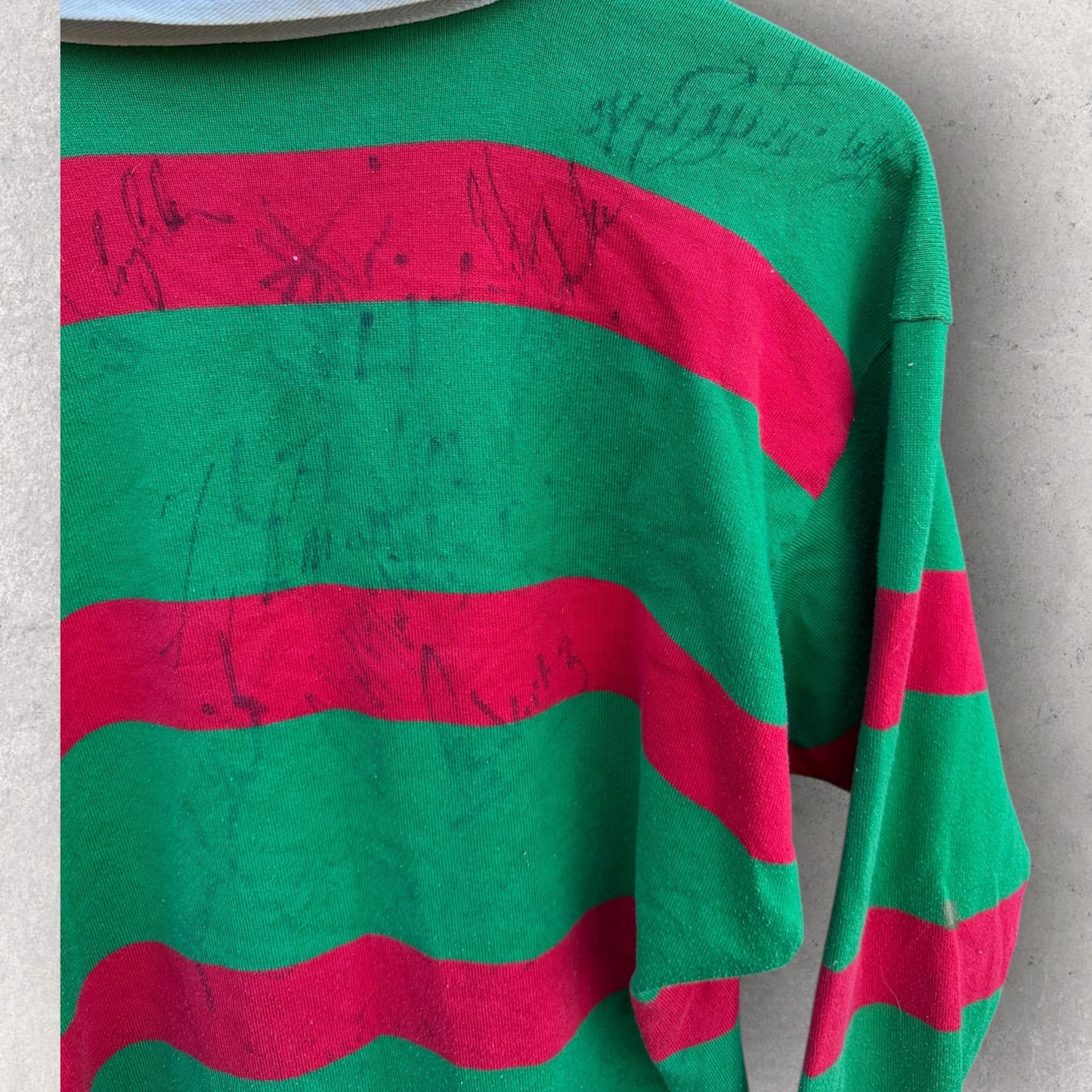 SOUTH SYDNEY RABBITOHS VINTAGE LONG SLEEVE COTTON 90s CLASSIC JERSEY SIGNED