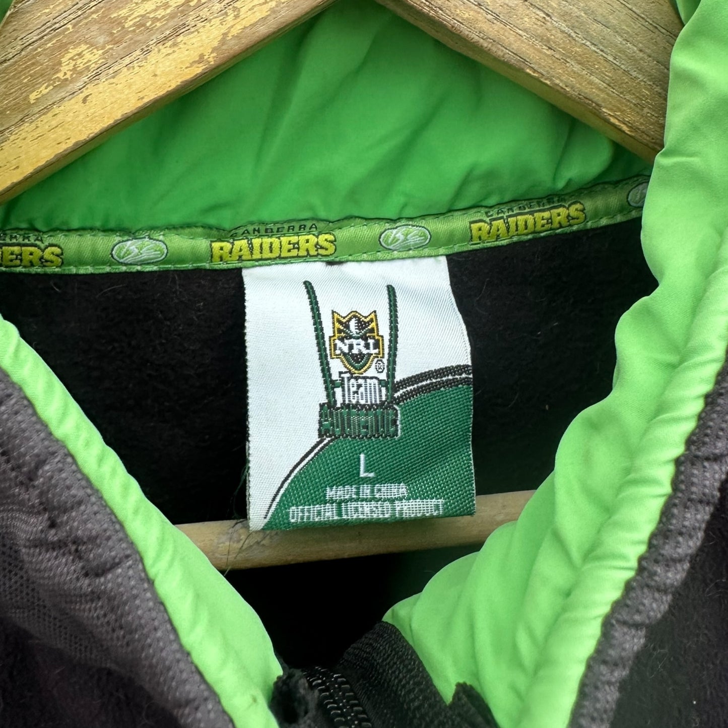 Canberra Raiders ISC Vintage Sleeveless Fleece Nrl Jacket