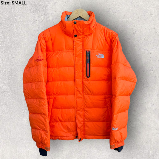 THE NORTH FACE ORANGE 900 PUFFER JACKET