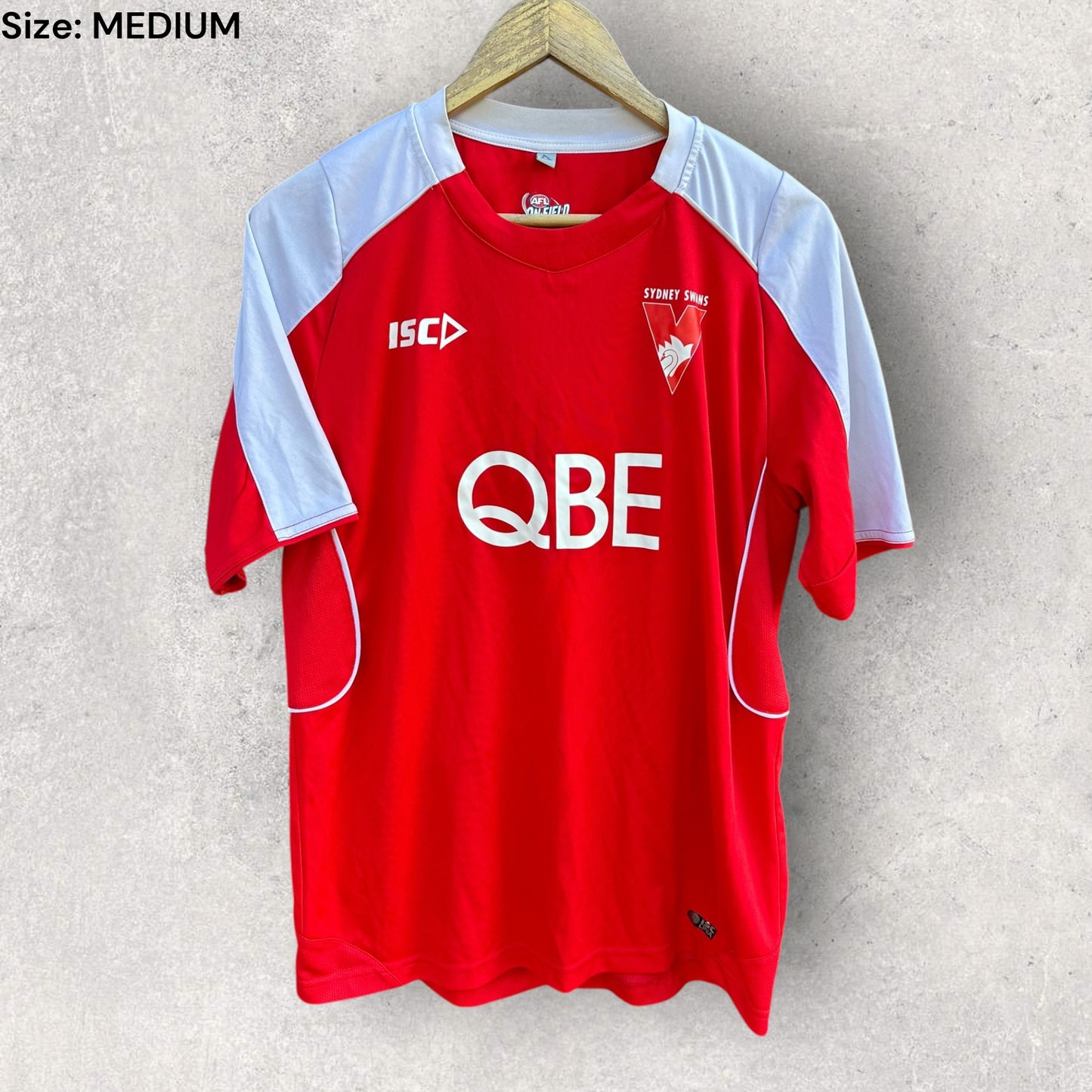 Sydney Swans ISC AFL training shirt mens short sleeve