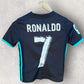 REAL MADRID RONALDO 2017-2018 UEFA AWAY KIDS JERSEY