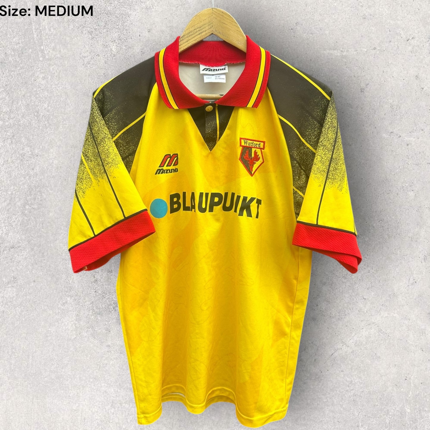 Watford FC 1995 Mizuno Home Vintage Football Jersey