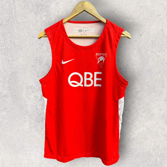 Sydney Swans Nike On Field AFL Red Training Singlet