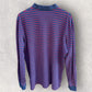 RALPH LAUREN POLO RED & BLUE LONG SLEEVE POLO SHIRT
