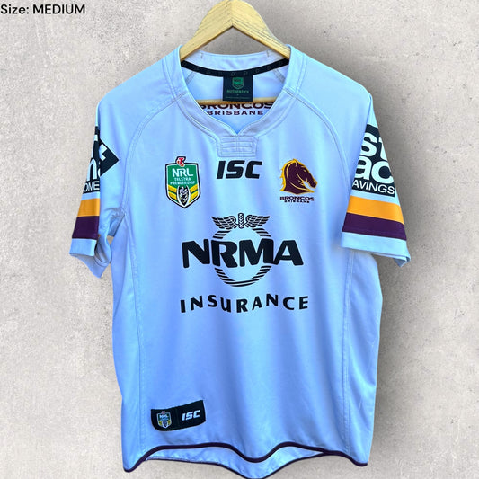 BRISBANE BRONCOS 2017 AWAY ISC NRL JERSEY