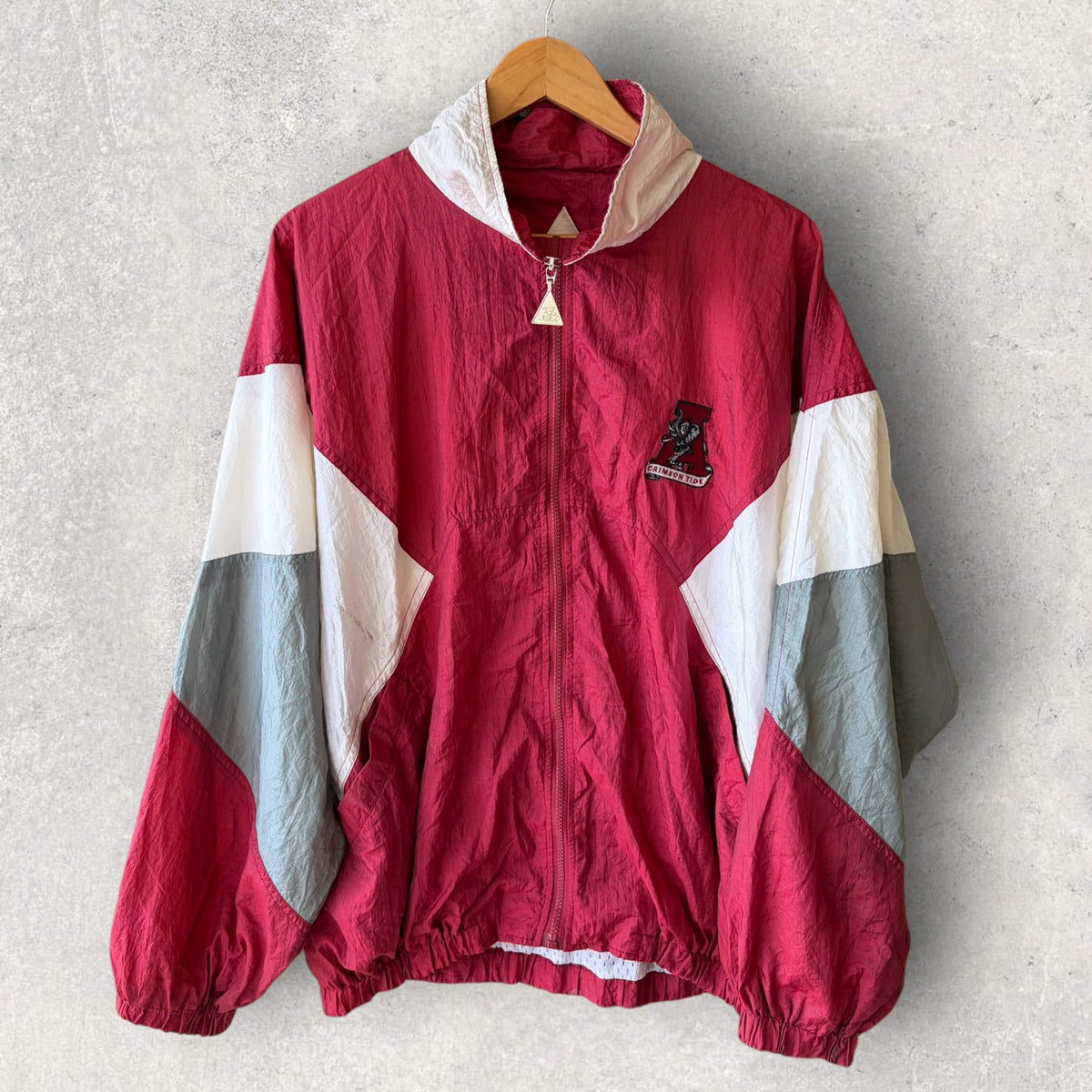 Alabama Crimson Tide NG Windbreaker NCAA Vintage College Jacket