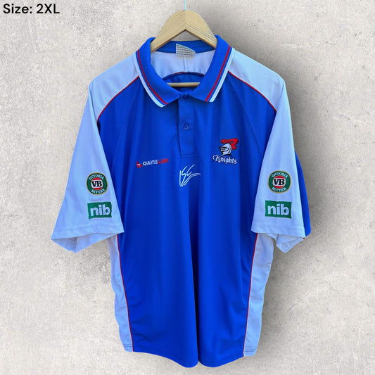 NEWCASTLE KNIGHTS ISC VINTAGE EARLY 2000s POLO SHIRT