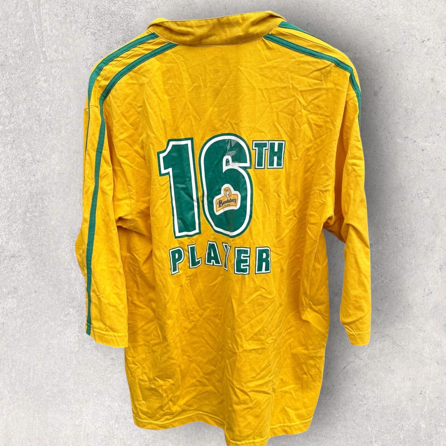 AUSTRALIAN WALLABIES BUNDABERG RUM 16th MAN JERSEY