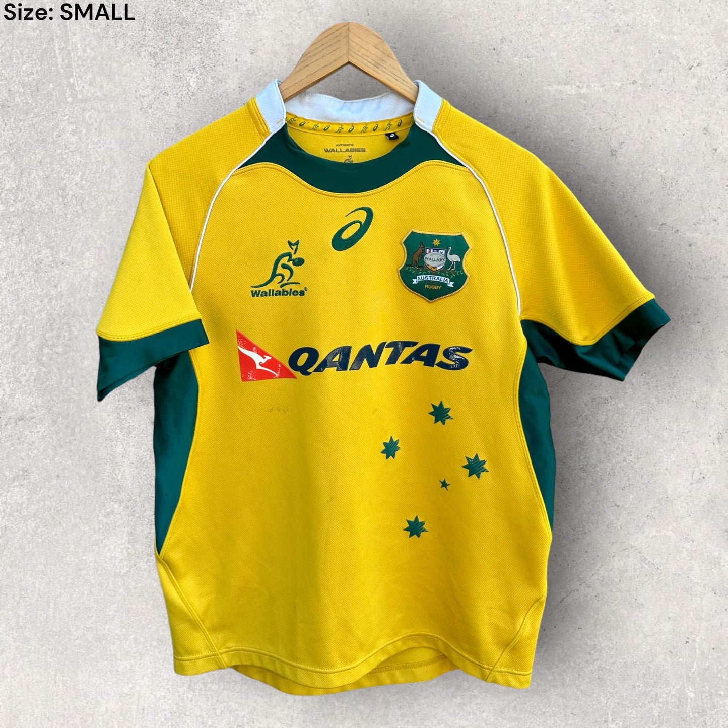 AUSTRALIAN WALLABIES ASICS QANTAS JERSEY