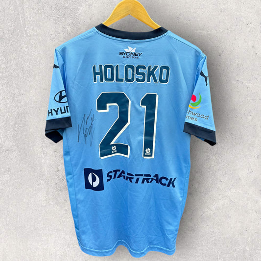 FILIP HOLOŠKO SIGNED SYDNEY FC 2015-2016 PUMA HOME JERSEY