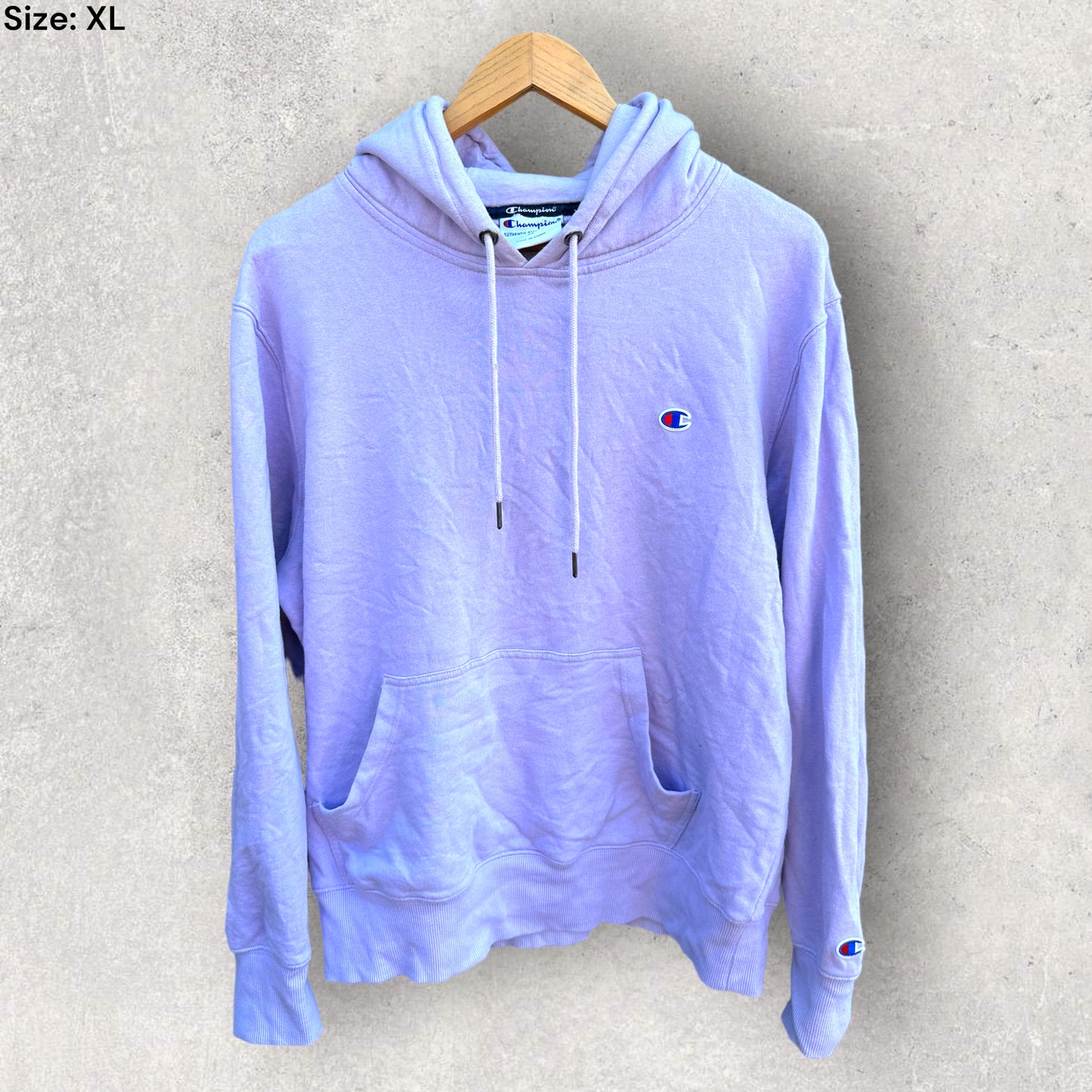 CHAMPION PURPLE HOODED JUMPER