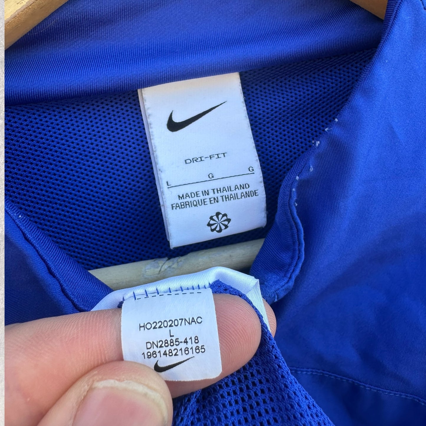 PSG Paris Saint Germain Nike Dri-Fit Blue Full Zip Football Jacket