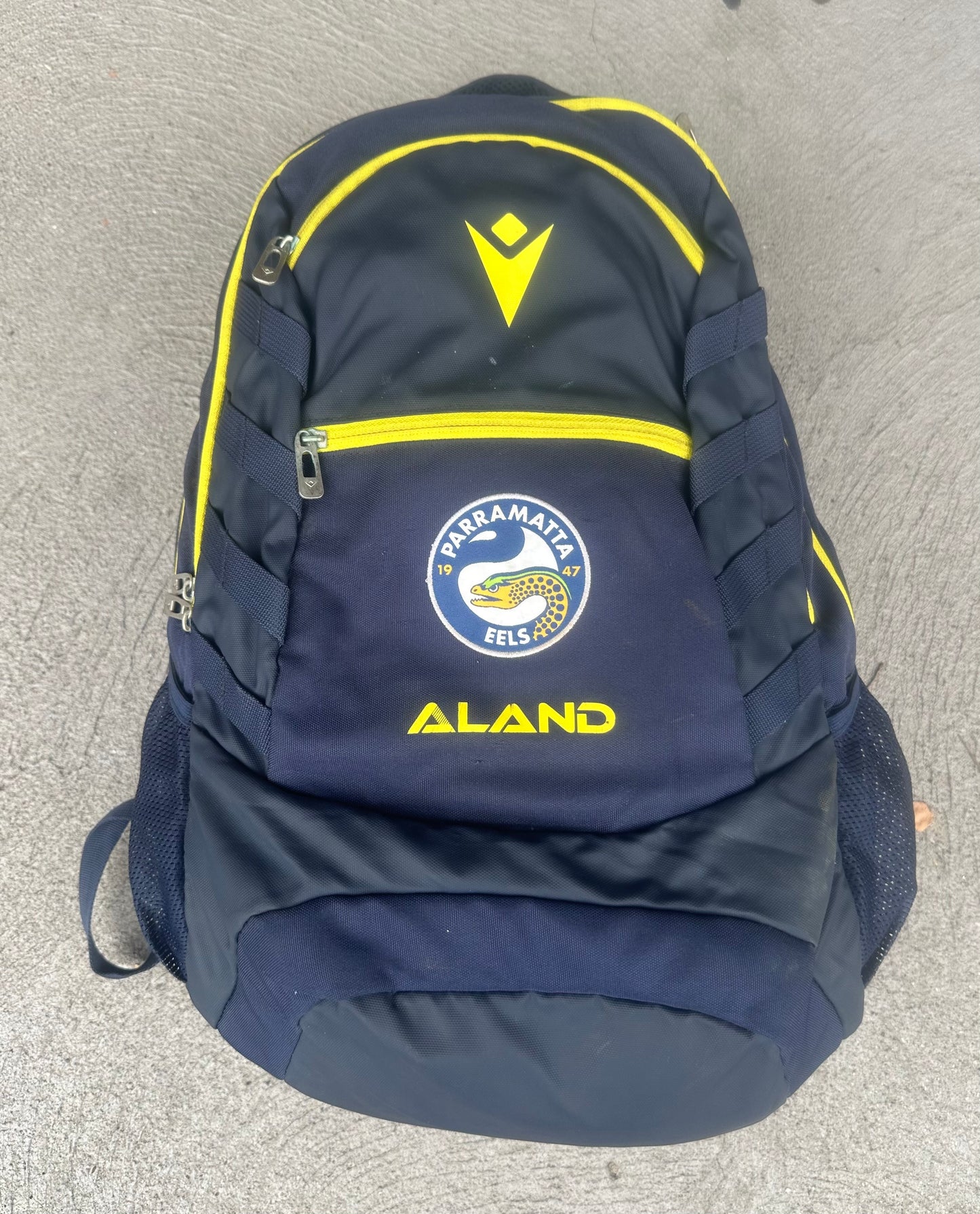 Parramatta Eels Player Issued Macron Backpack Rugby League