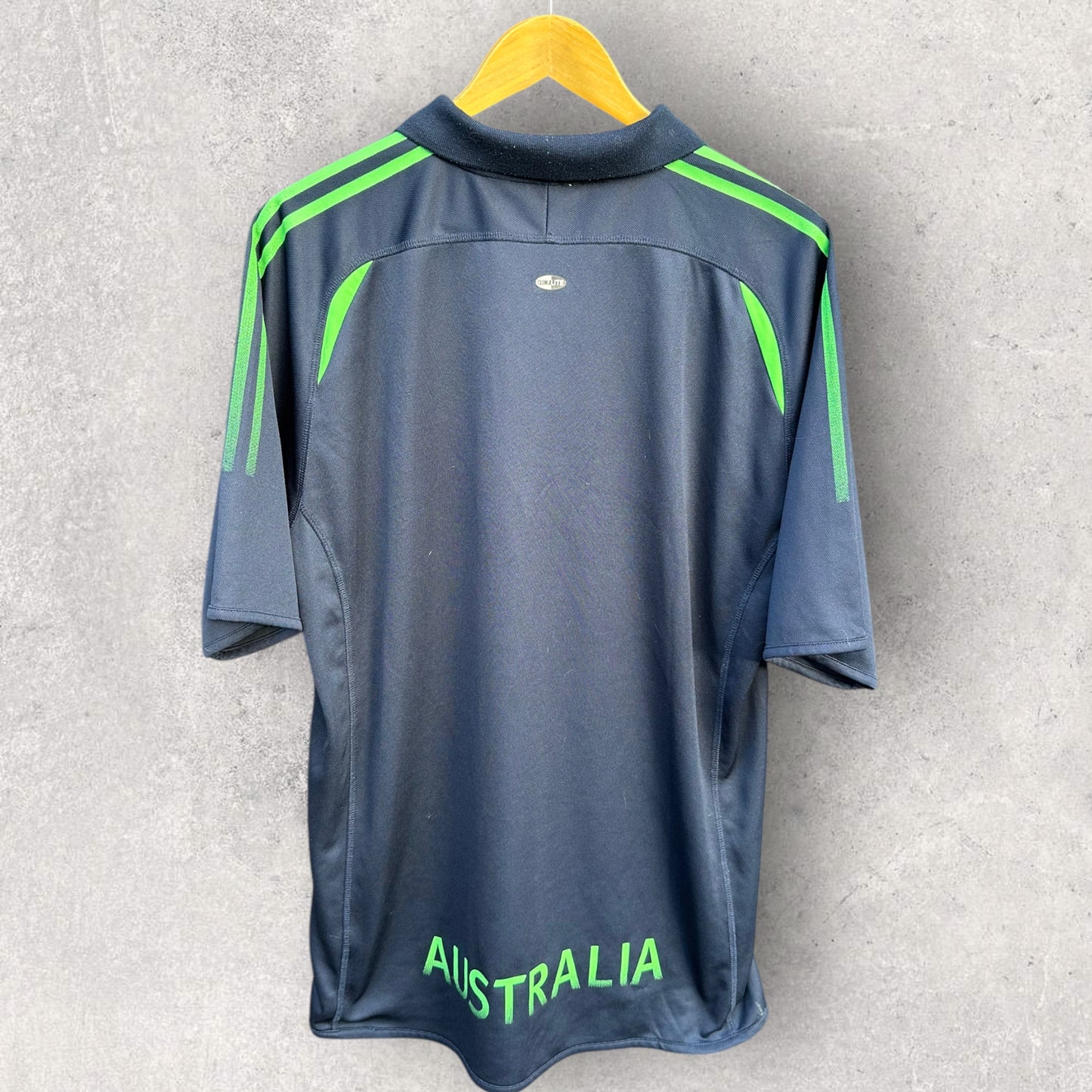 AUSTRALIAN CRICKET ADIDAS NAVY BLUE POLO SHIRT