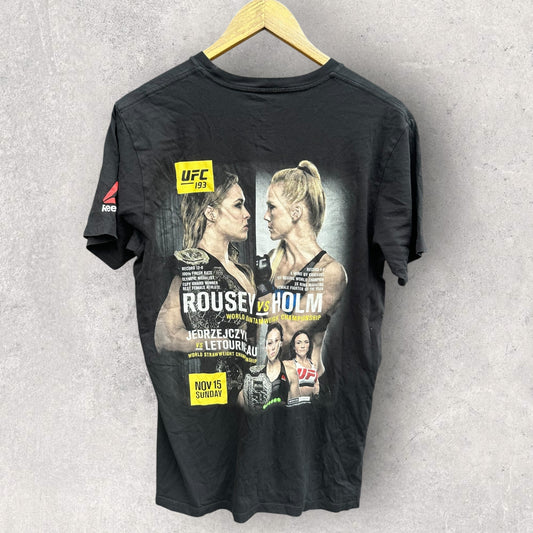 ROUSEY V HOLM UFC 193 PROMOTIONAL BLACK SHIRT