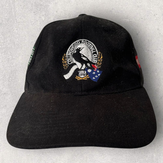 COLLINGWOOD MAGPIES VINTAGE 2000 BLACK AFL HAT