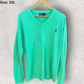 Ralph Lauren Polo Green Ladies Cotton Pullover Sweater Jumper